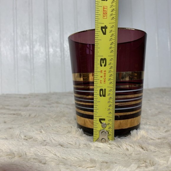 Vintage Bohemian Czech Glass Borske Sklo Amethyst Decanter & 5 Tumbler Glasses - Picture 8 of 15